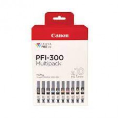 Canon PFI-MBK/PBK/CO/GY/R/C/M/Y/PC/PM 10 Ink Cartridge Multipack - 10-pack - 14.4 ml - grey, yellow, cyan, magenta, red, matte black, photo black, photo cyan, photo magenta, chroma optimiser - original - ink tank - for imagePROGRAF PRO-300